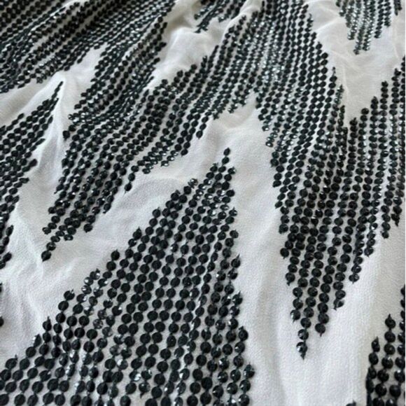 ANTHROPOGIE DOLAN CHEVERON RIVET TRIMMED TANK TOP SILK EDGES MED - Picture 6 of 11